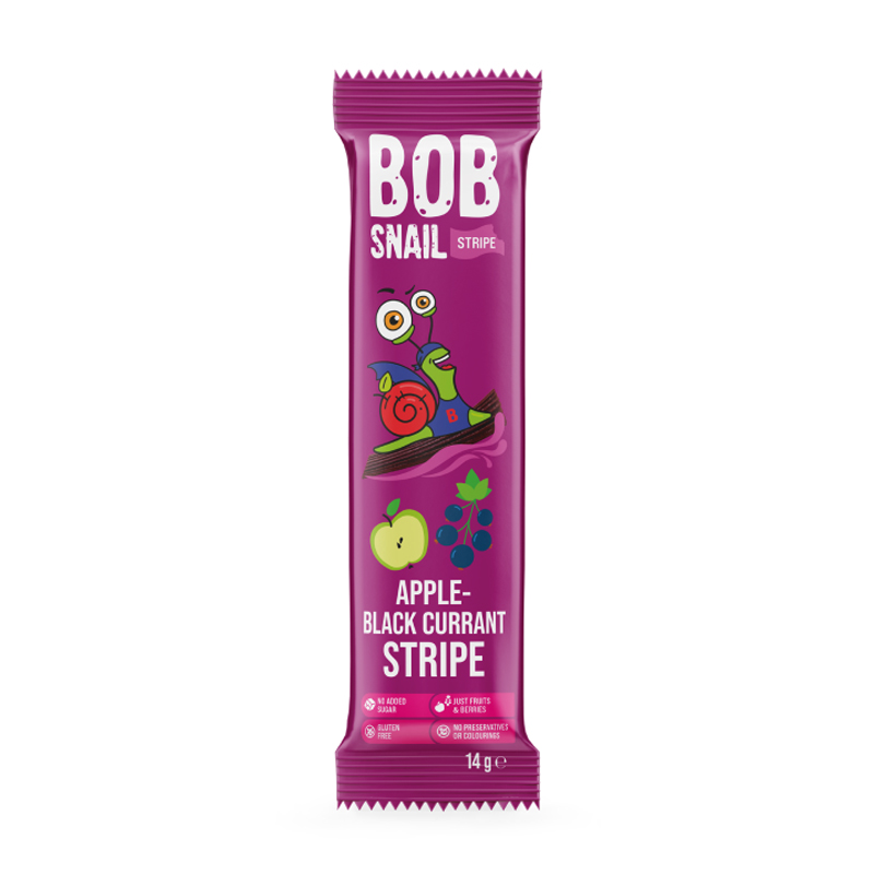 Страйпси Bob Snail Яблуко-чорна смородина, 14 г